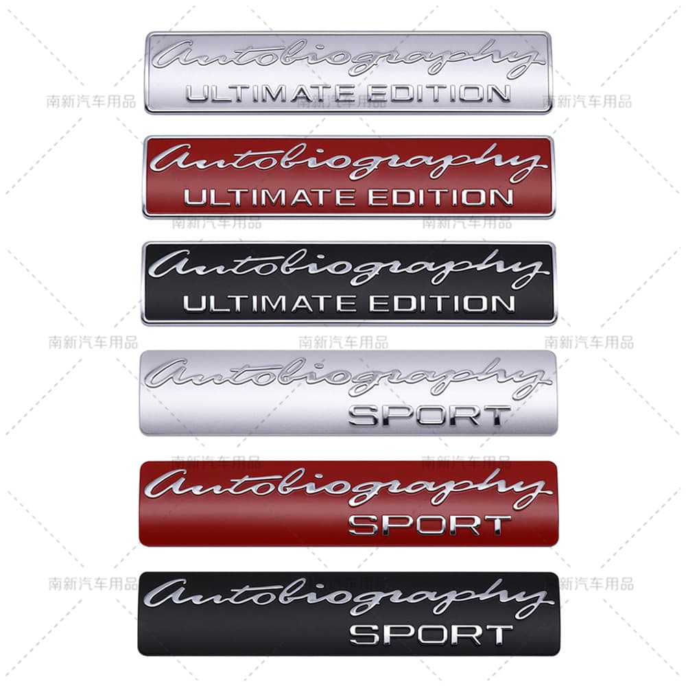 Autoliographysport Car Logo Is Suitable for Land Rover Evoque Range Rover Discovery Tail Logo Upgraded Car Sticker