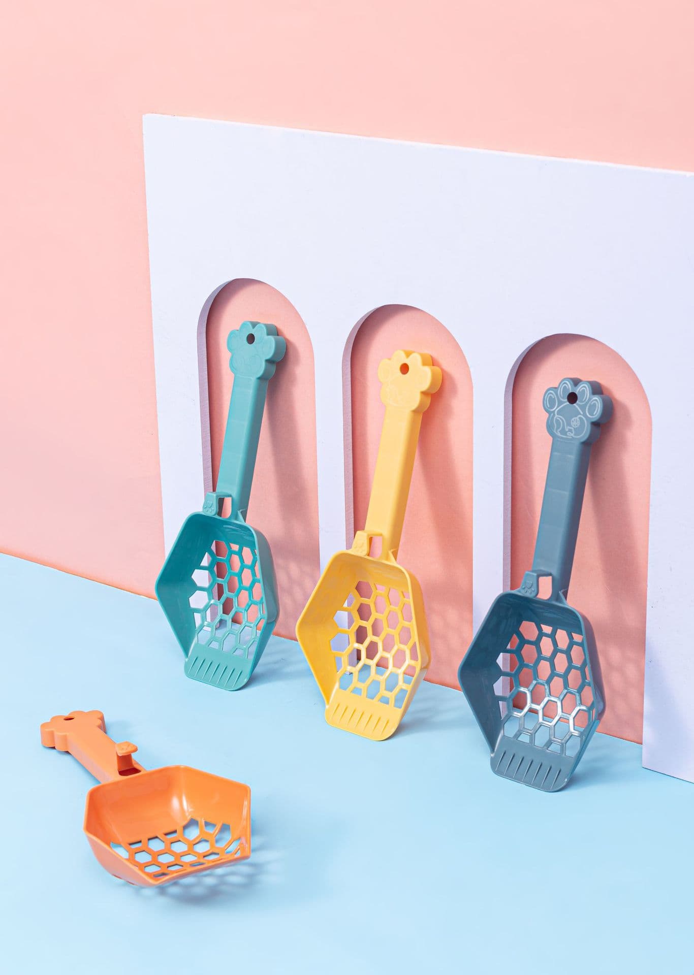 Cat Litter Scoop, Large Fine Mesh Spoon for Clumping and Bentonite Litter, Litter Box Cleaning Tool