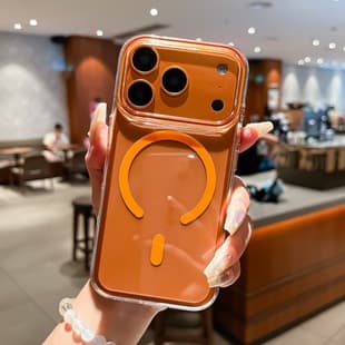 Compatible with iPhone 17 Pro Max Question Mark Magnetic Phone Case iPhone 16 Transparent Original Color Anti-Drop 15 Protective Cover