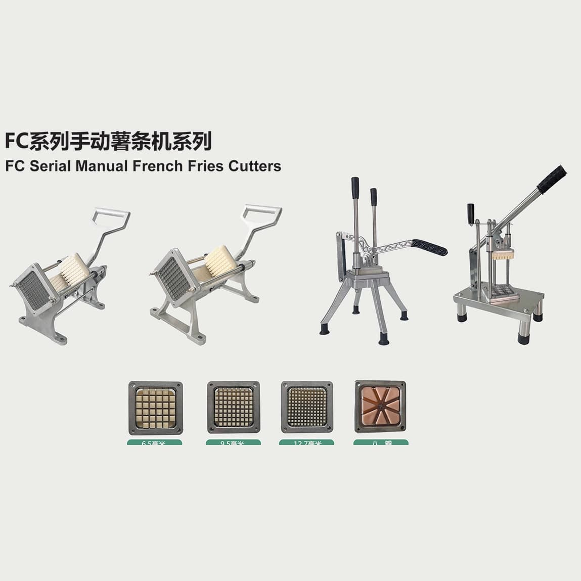 French Fry Cutter, Potato Slicer for Commercial and Home Use, Vegetable Dicer for Cucumber, Carrot, Lotus Root, Onion, Strip Cutter