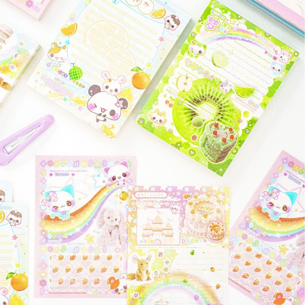 100 Sheets Dudumai & Macho Story Vintage Memo Paper Non-adhesive Japanese Cute Pet Animal Scrapbooking Materials