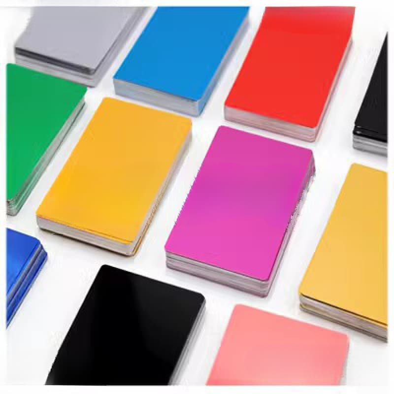 Laser Marking and Dimming Test Aluminum Sheet, Aluminum Alloy Thin Card, Laser Engraved Body Metal Nameplate by Leide Zhu