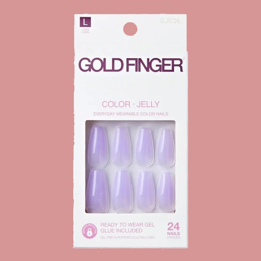 Colorful Fake Nails Polygel Nail Extension False Nails Aurora Fake Nails Peru Sunset Nail Art Stickers