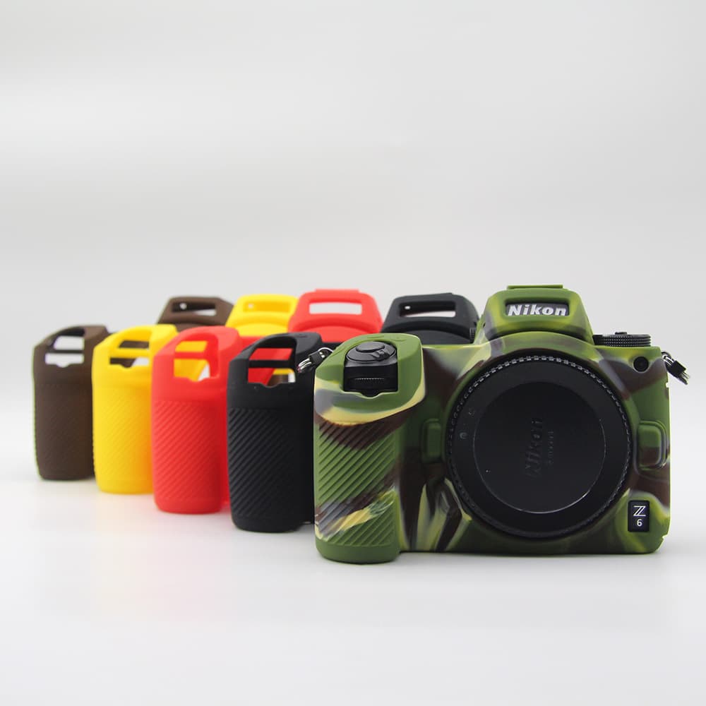 Silicone camera case for Nikon Z6II, Z7II, and Z5.