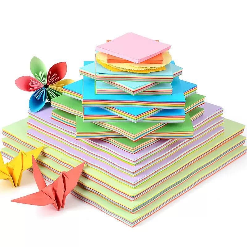 15cm Square Colorful Paper for Children's Handmade Paper Folding, Colorful Handmade Paper Cutting, Thousand Paper Crane Folding