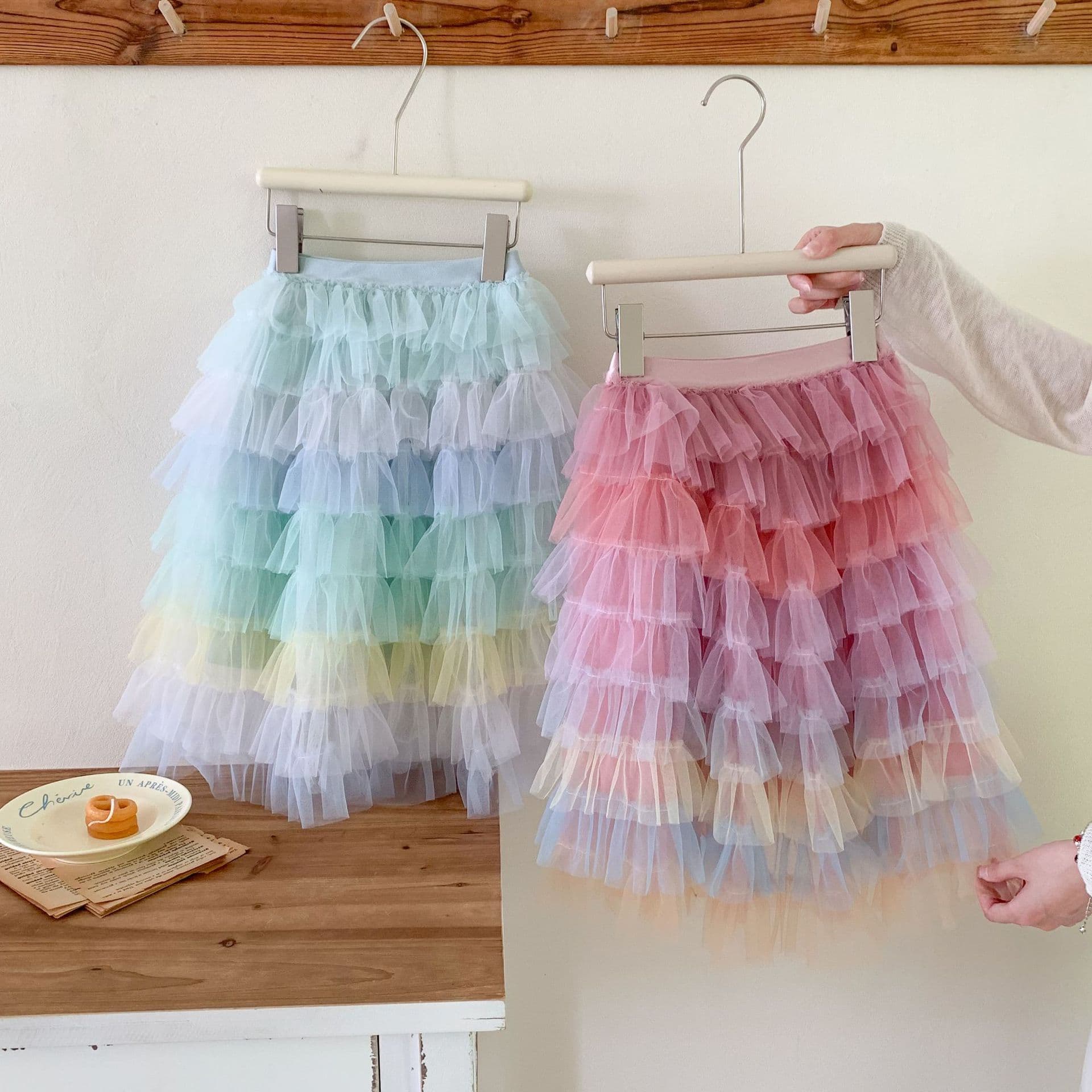 Girls' Half Skirt 2026 Spring/Autumn Medium-Large Child Short Skirt Princess Tulle Long Skirt Puffy Skirt