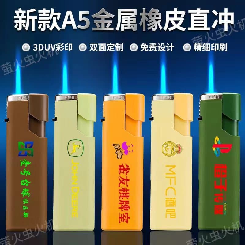 New Metal Windproof Lighter Double-Layer Reinforced Lighter Wholesale Custom Logo Printing Refillable Lighter