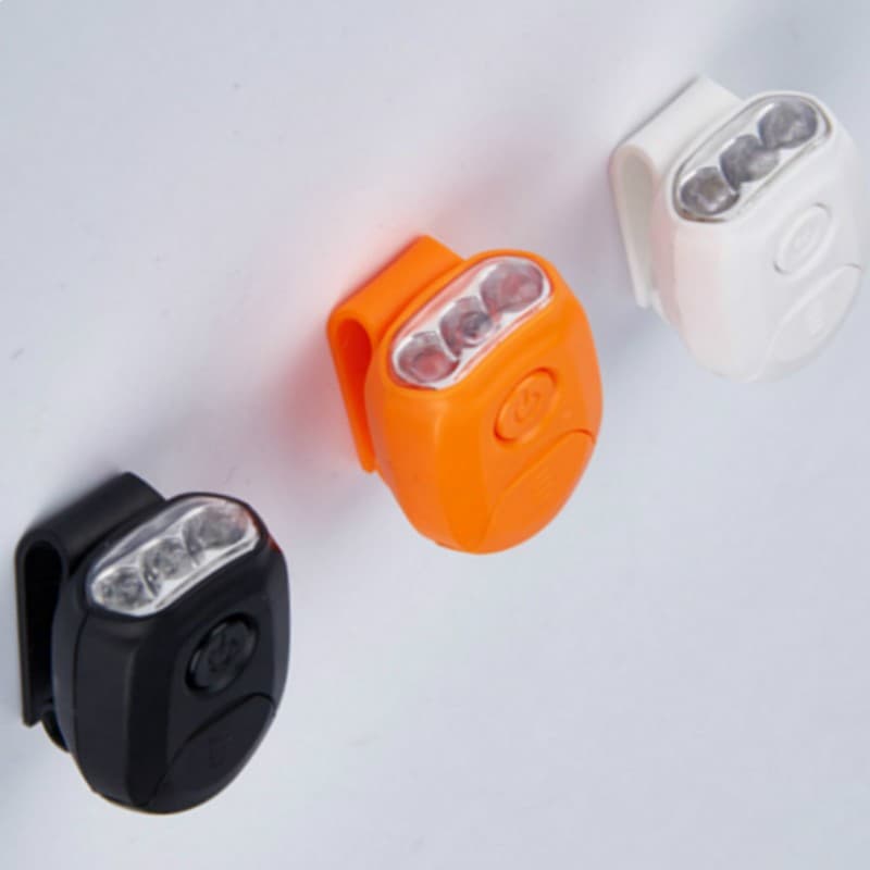 3LED Bead Clip Cap Light with Press Switch, Outdoor Mini Portable Hat Light