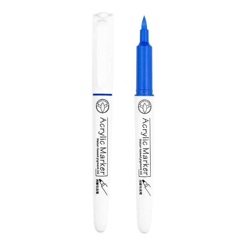 Soft Tip Acrylic Markers Refillable Non-Bleeding Blendable Waterproof Kids Graffiti Drawing Acrylic Paint Pens