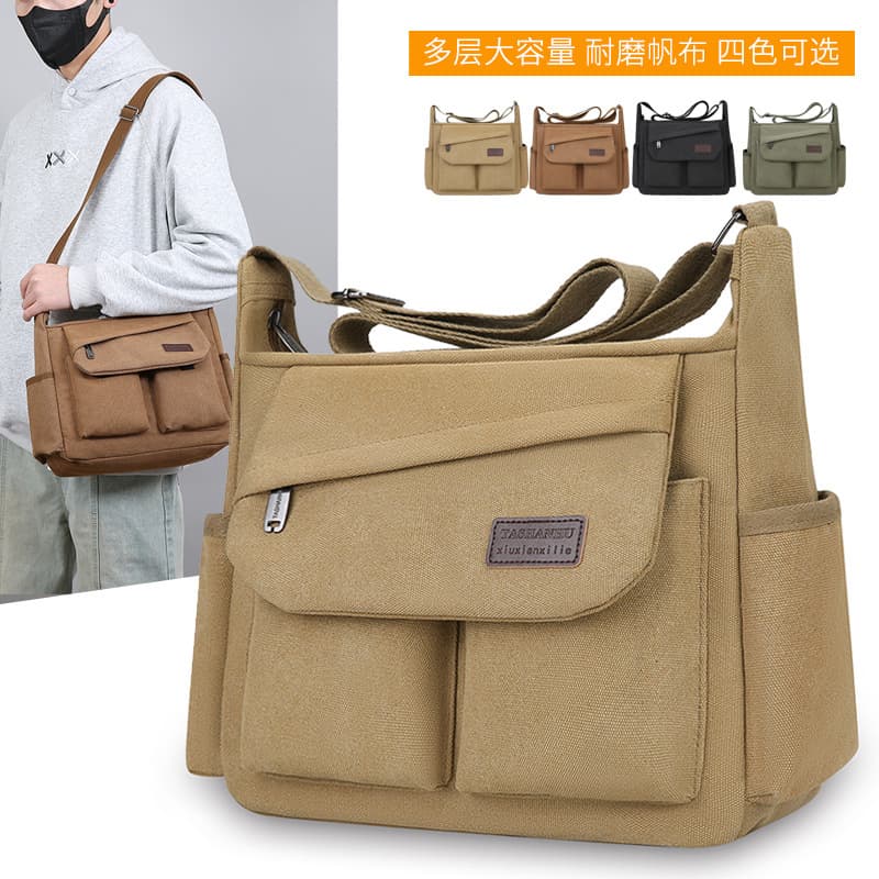 Foreign trade men's crossbody bag large capacity backpack men's business Korean style casual cashier bag electric tool accessories shoulder bag
