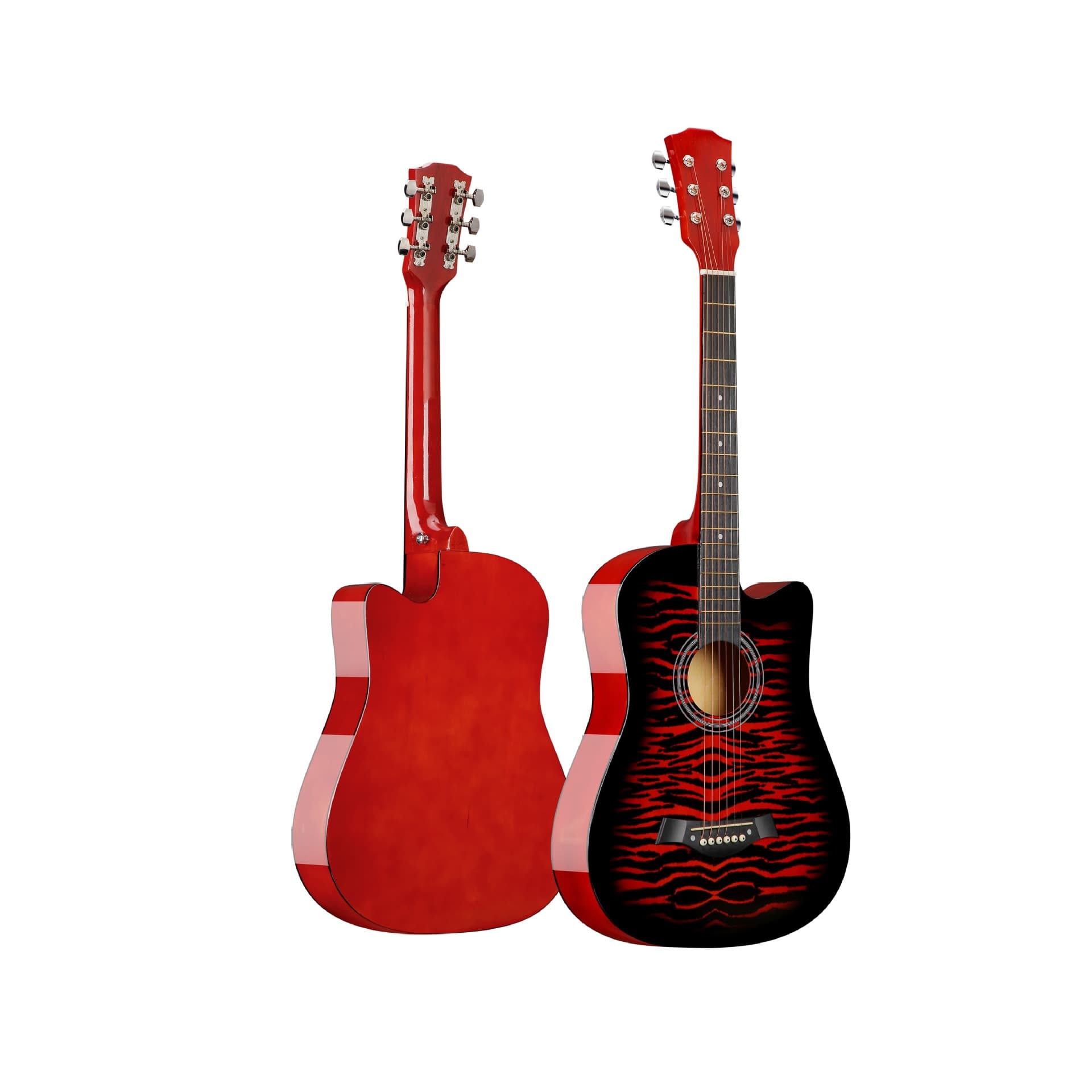Folk Guitar Large Stock Wholesale Guitar Export 38, 40 Inch Folk Acoustic Guitar Full Basswood Glossy