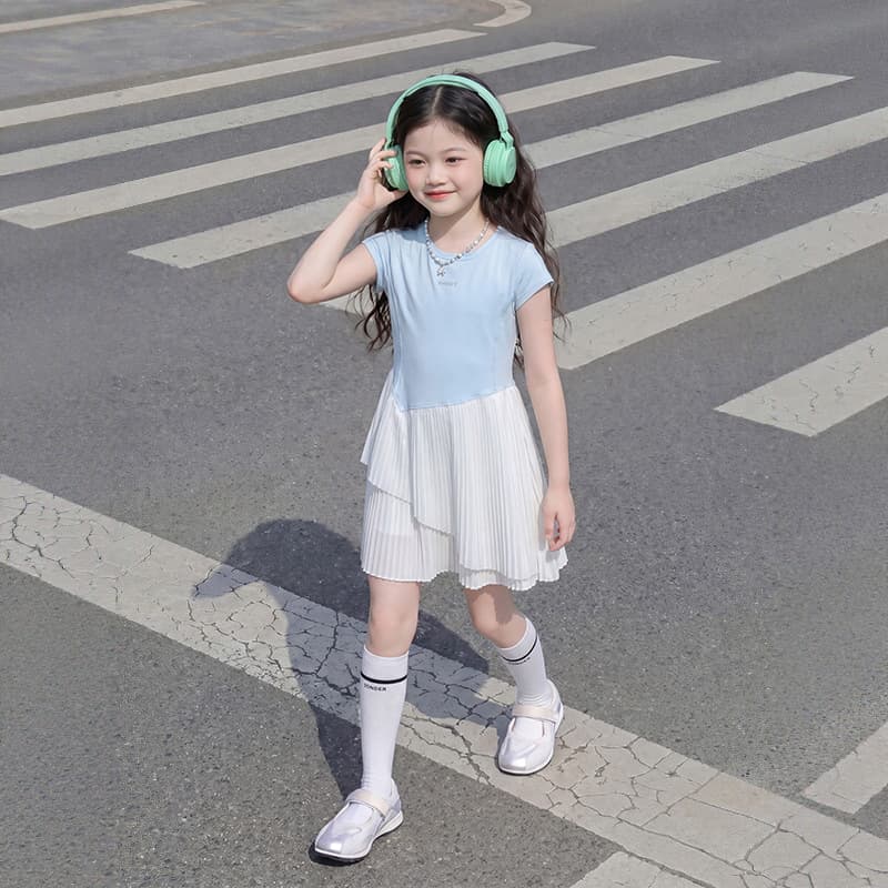 Girls' Sports Dress Summer 2026 New Quick-Drying Girls' Tennis Badminton Clothes Kidsren's Summer Dress
