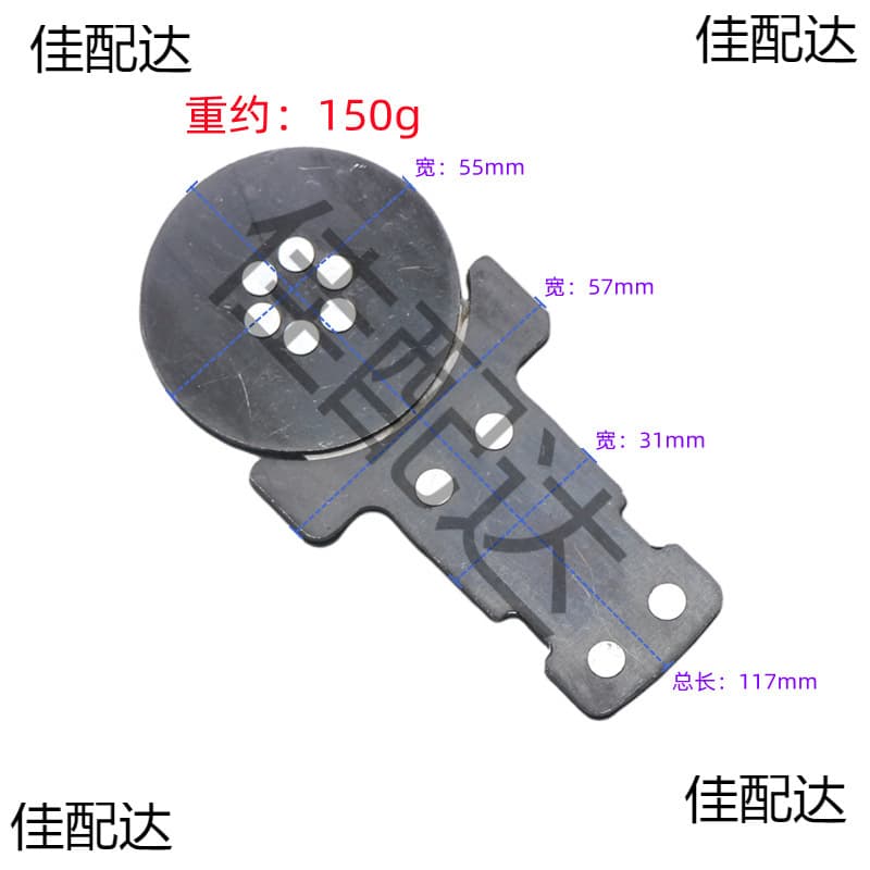 365 gasoline chainsaw, logging saw, high-power chainsaw, three-phase electric chainsaw accessories, with spring buffer guide plate and round head.