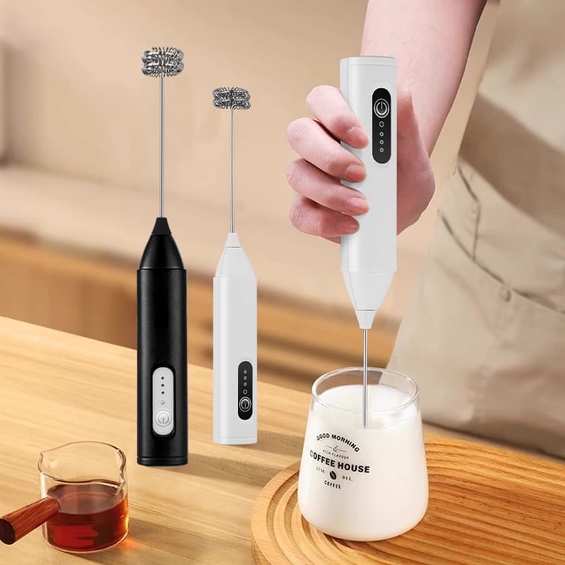 Milk Frother Electric Coffee Milk Frother Milk Frother Machine Milk Foam Maker Stirring Rod
