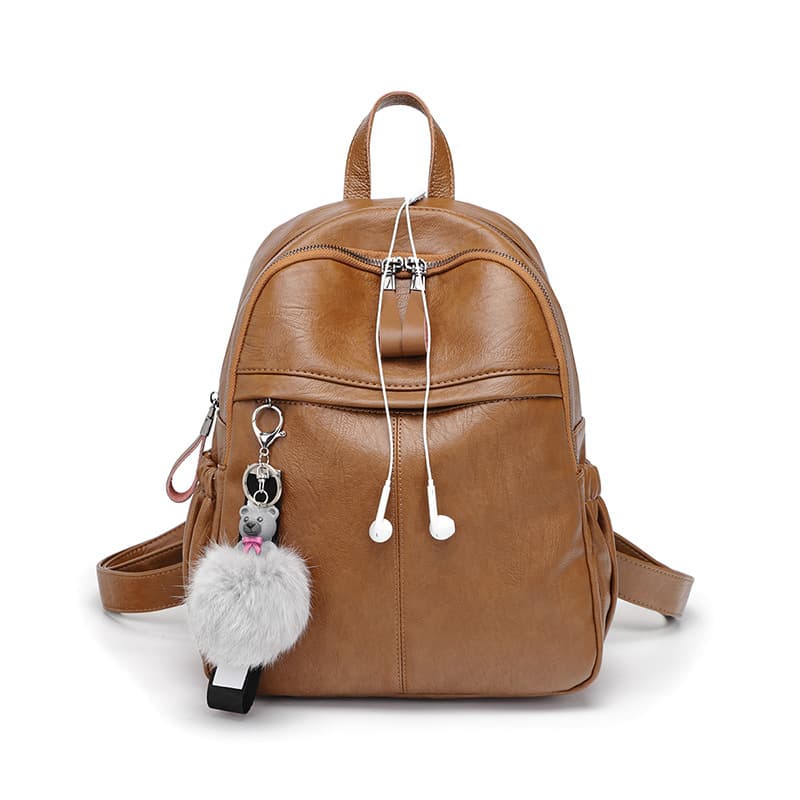 Genuine Leather Backpack for Women 2025 Spring Trendy New Fashion Versatile Backpack with Multiple Pockets Casual Versatile