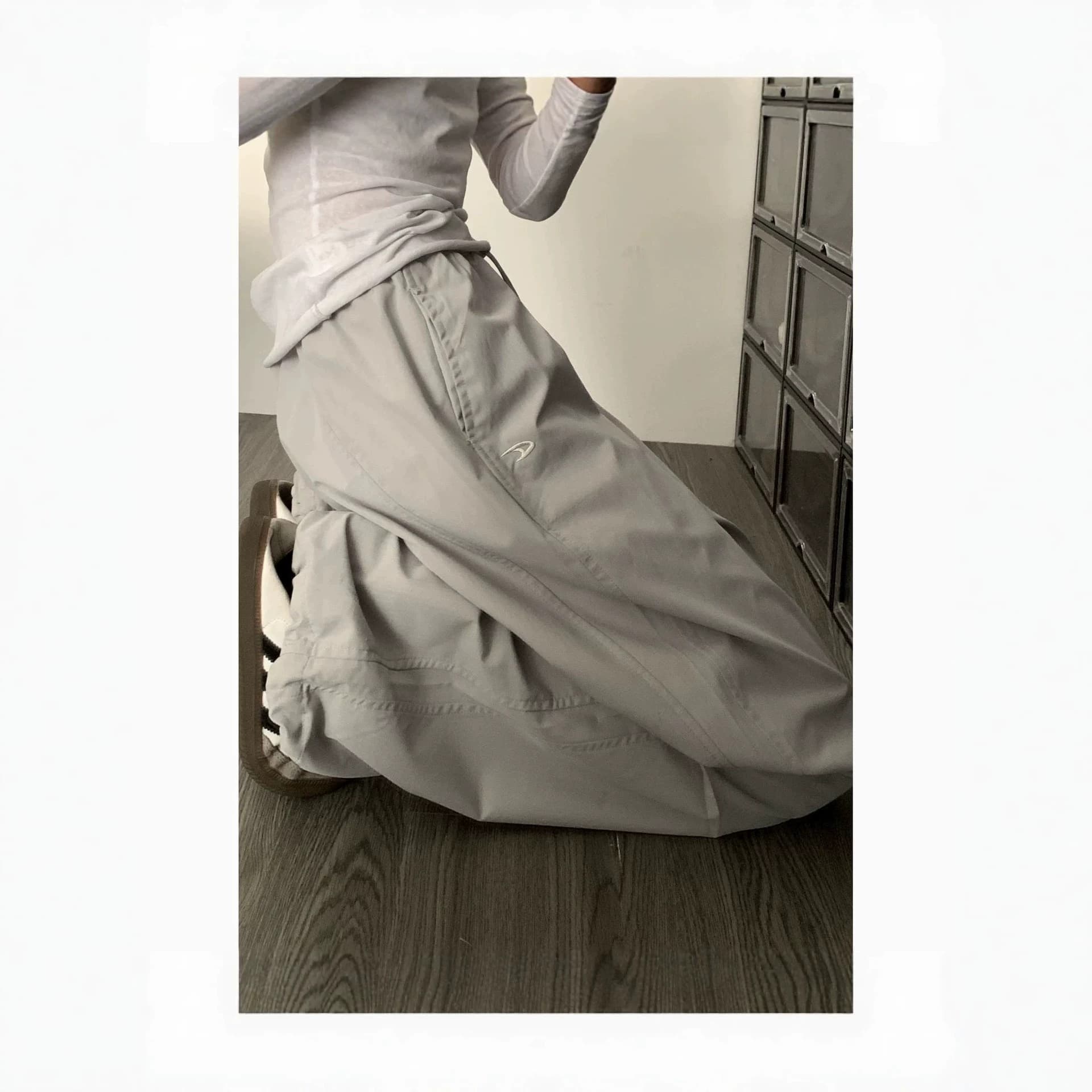 American Pleated Cargo Pants for Women 2026 New High Waist Slimming Versatile Loose Wide Leg Long Pants