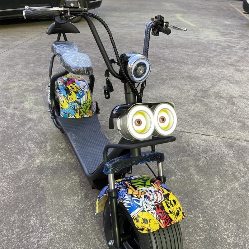 X4 Harley Electric Scooter with Headlights, Manufacturer's Mobility Scooter, Harley Motorcycle, Pedal Electric Bike