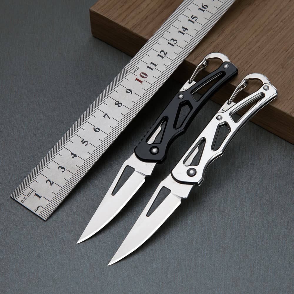 Manufacturer Mini Keychain Knife EDC Folding Knife Portable Stainless Steel Household Fruit Knife Outdoor Pocket Knife