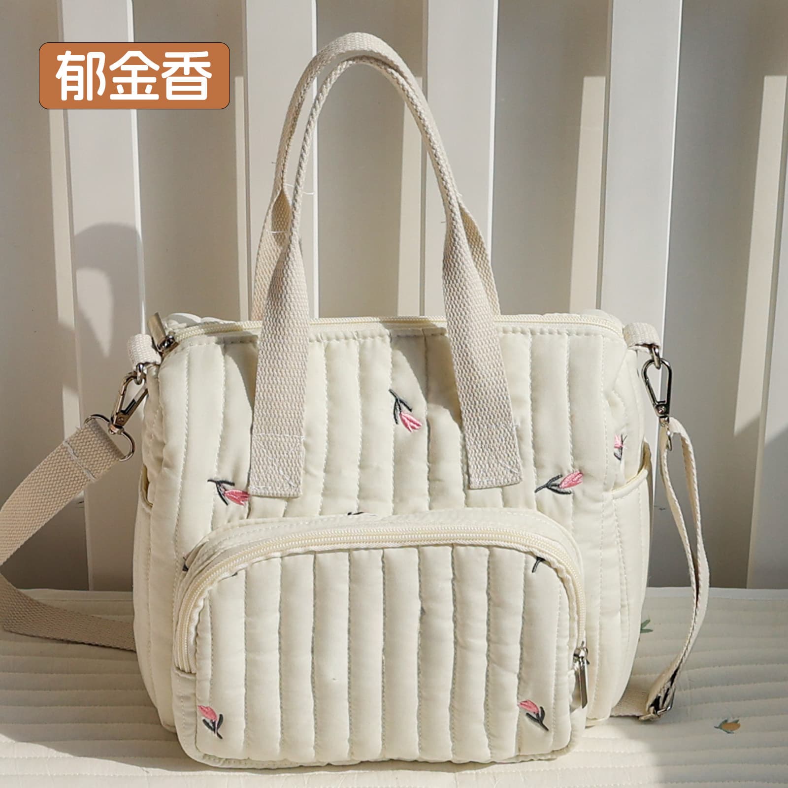 Mommy Bag Mother and Baby Supplies Storage Shoulder Crossbody Handbag Portable Bottle Diaper Large Capacity Storage Bag Cotton
