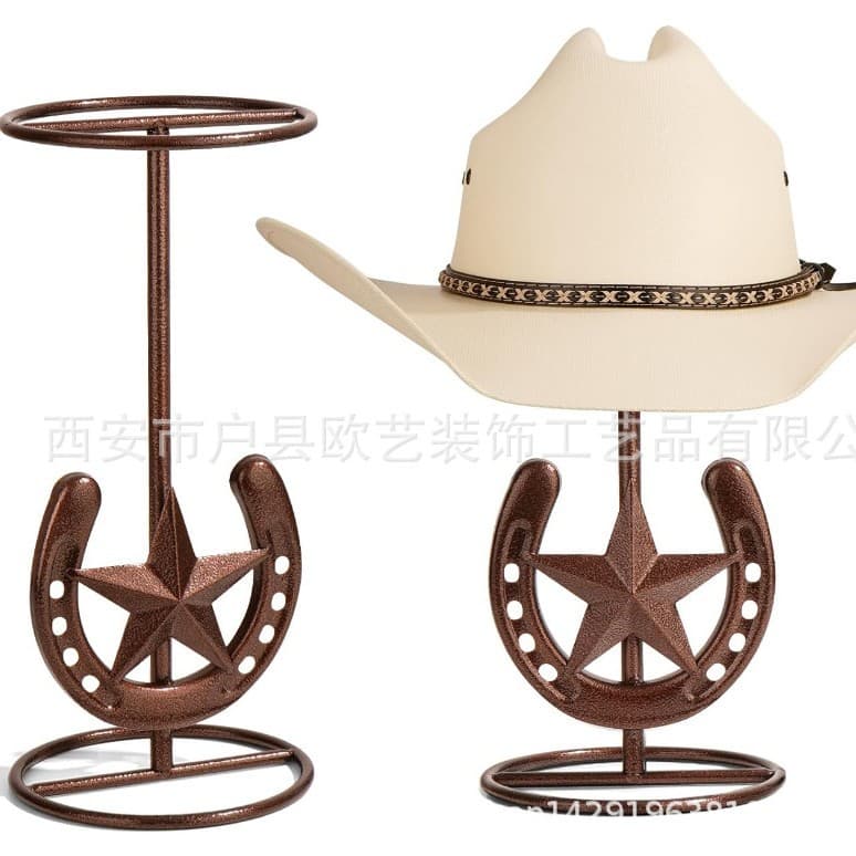 Cowboy Hat Rack, Hat Display, Western Horseshoe Decoration, Cowboy Hat Rack, Hat Stand on Display