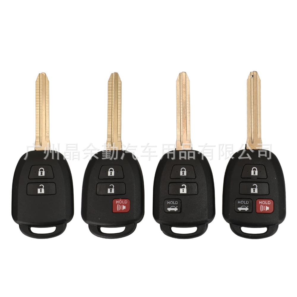 Replacement Shell for 2/3/4 Button Toyota Camry Corolla Flip Remote Key TOY43 Blank
