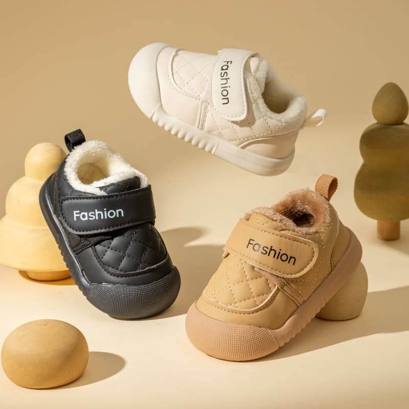 Infant Shoes Winter Soft Sole Fleece-Lined 0-3 Years Old Baby Walking Shoes Unisex Children's Warm Cotton Shoes Drop Shipping