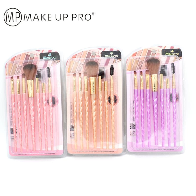 7-Piece Makeup Brush Set, 5-Piece Makeup Brush Set, Unicorn 7-Piece Makeup Brush Set, Makeup Tools, Eyeshadow Brush Blush Brush