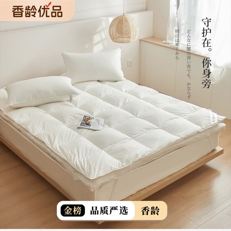 Five-Star Hotel Exclusive Type A White Goose Down Mattress Protector Double Bed Padding Quilt Warm Mattress Pad