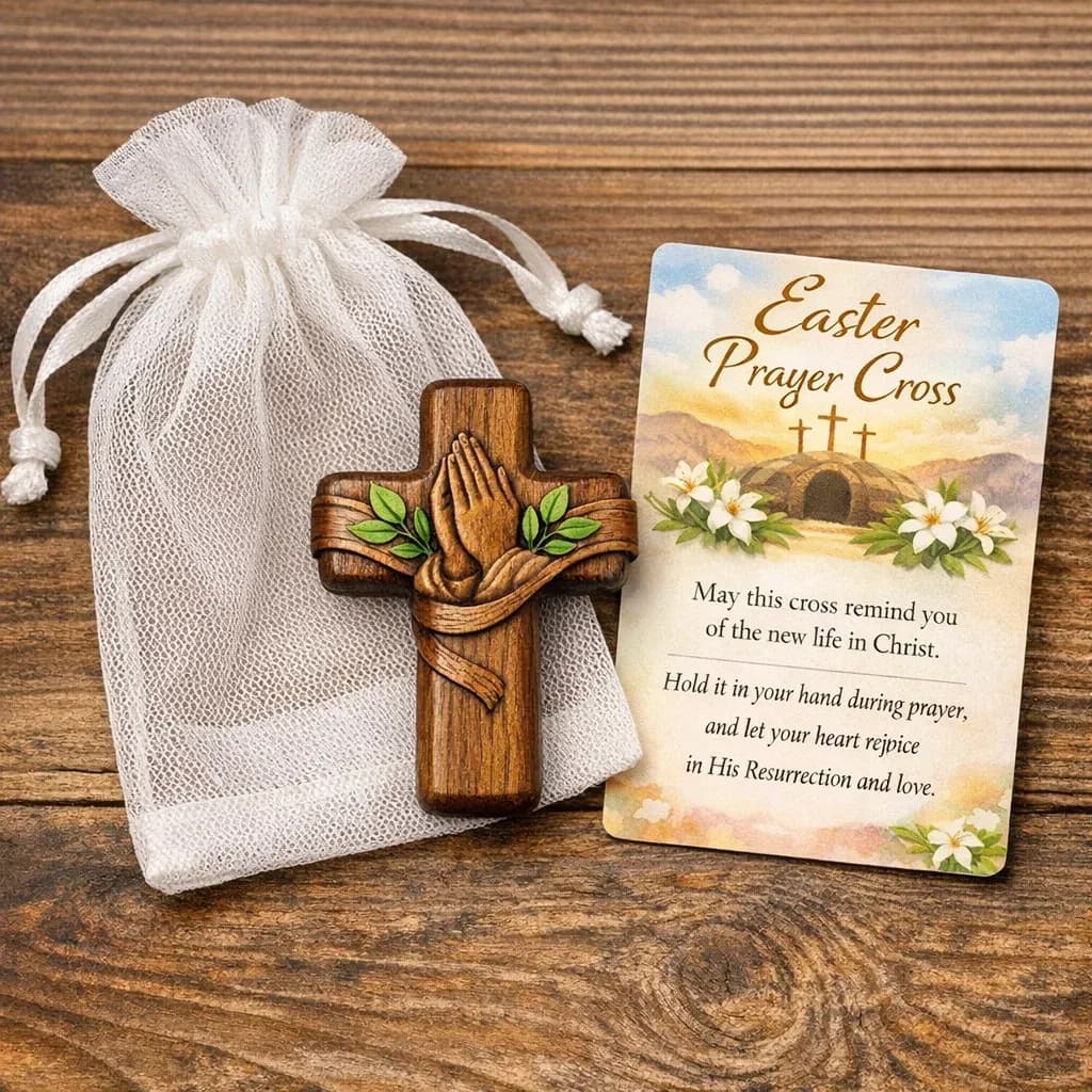 Creative, trendy, practical and portable Wooden Pocket Prayer Cross new pocket prayer cross outfit