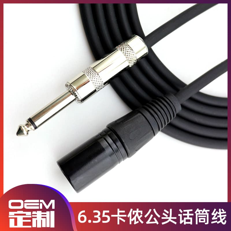 Custom 6.5mm to XLR Male Microphone Cable for Condenser Mic, Audio Mixer Amplifier Connection Cable