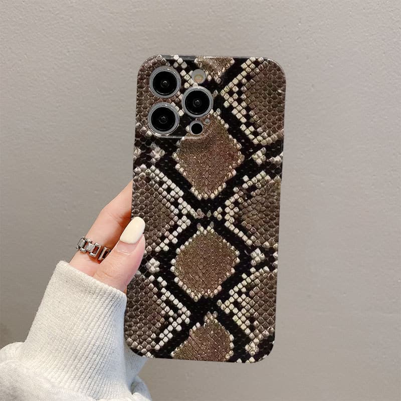 Cross-border Snake Pattern Film Phone Case for iPhone 15 Pro Max, Apple 14 Phone Protective Cover 13/12/11