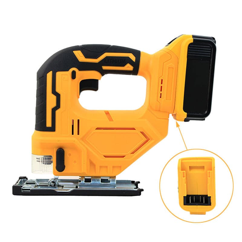 Compatible with Dewei Dewei batteries, universal brushed electric jigsaw, handheld woodworking jigsaw.
