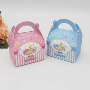 European-style Baby Candy Box, First Birthday Gift Box, Table Candy, Baby Celebration Return Gift Candy Packaging Box, Stroller Shape