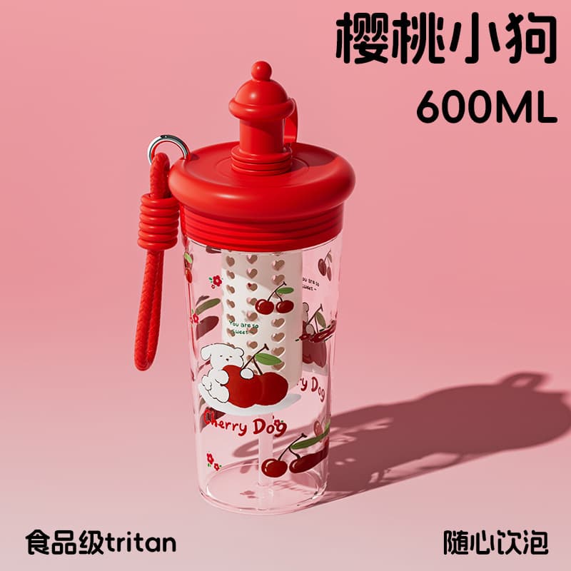 Straw Cup, Student Tea Cup, Water Cup, Women's Portable Straw Plastic Cup, Large Capacity Summer Cup