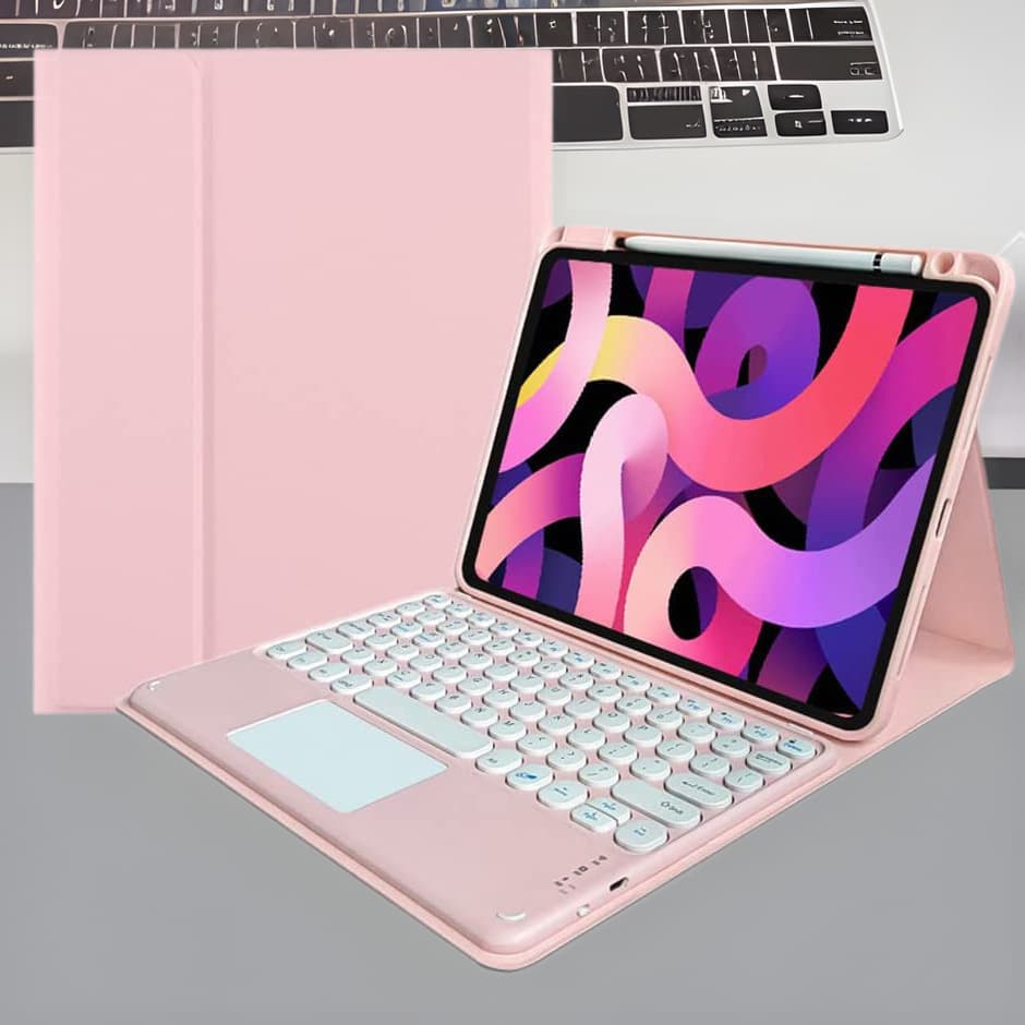 Case for Samsung Galaxy Tab S9 S10 S7 FE PLUS 12.4 inch S6 Lite Bluetooth Touch Keyboard