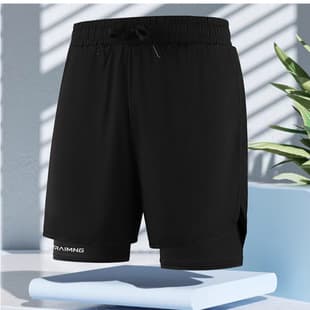 Cross-border Sports Shorts for Men Summer Quick-Dry Breathable Ice Silk Fitness 3-Inch Shorts Loose Casual Outdoor Running Pants