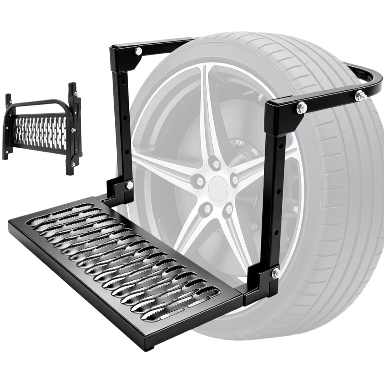 Tire Step Ladder Climbing Step Car Tire Access Ladder Vehicle Step Board