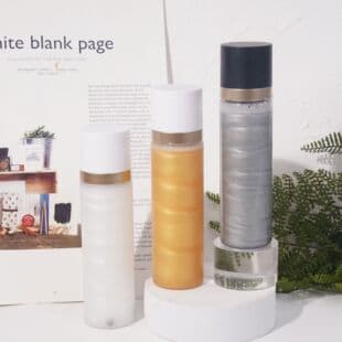 No-logo shimmer spray, luminous gold hydrating setting mist, pearl glow setting spray