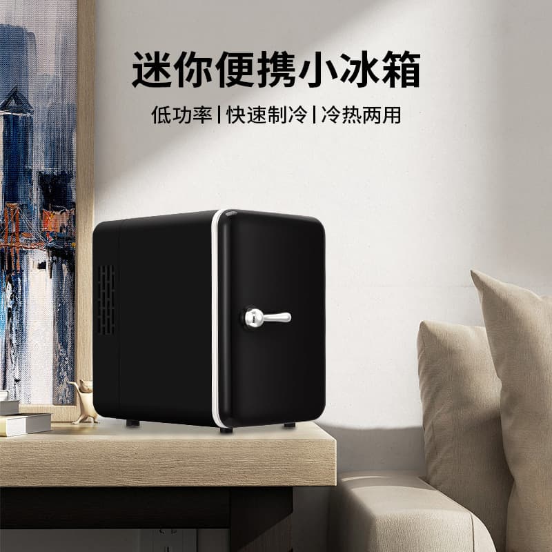 Mini Beauty Fridge Car Home 4L Electronic Cooler Warmer for Cosmetics