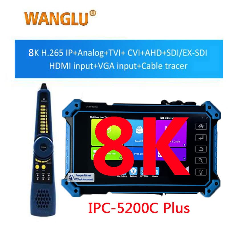 IPC-5200C Plus HDMI VGA Network Camera Tester IPC-5100PLUS Analog Coaxial