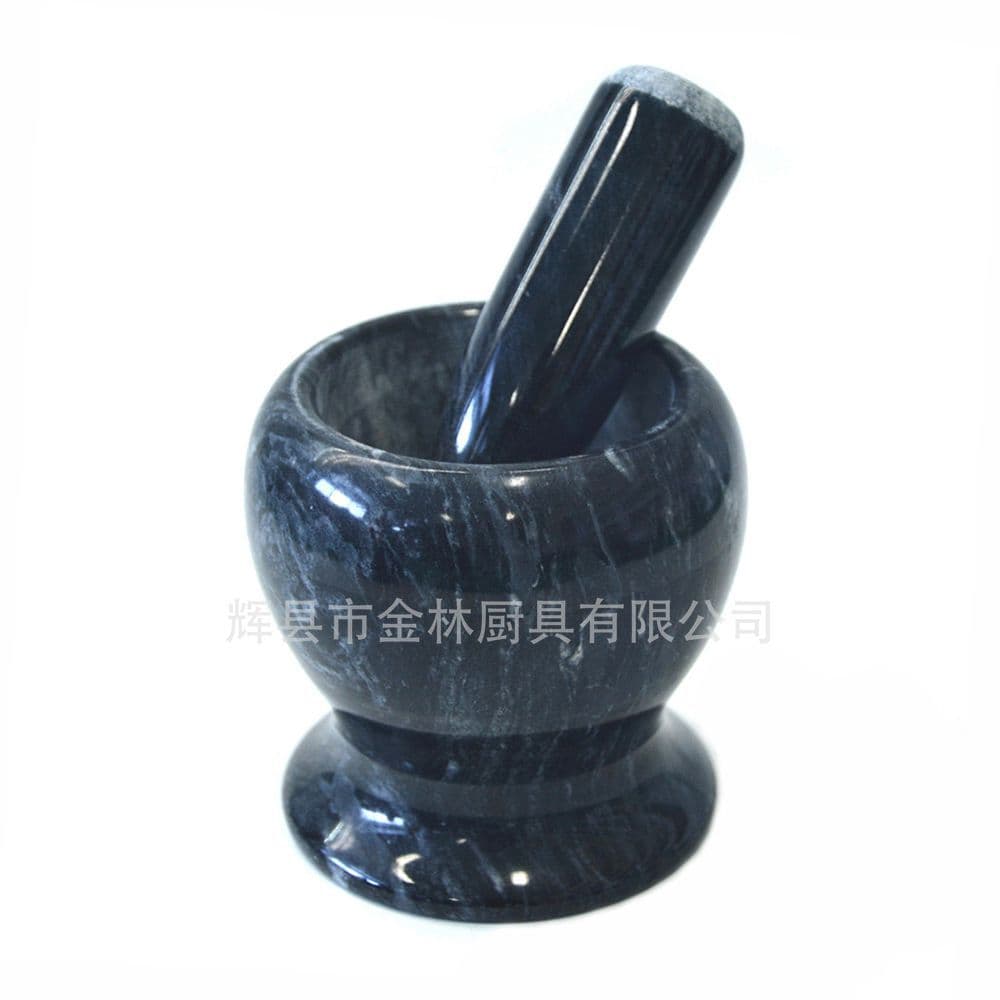 Natural Marble Garlic Mortar and Pestle Set, Jade Garlic Bowl, Garlic Masher, Garlic Crusher, Factory Wholesale