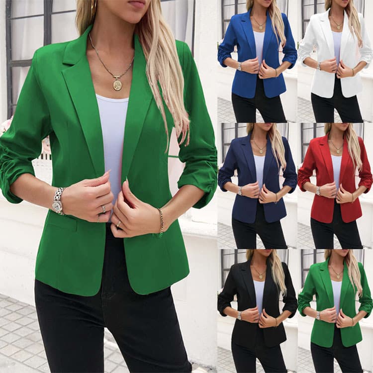 2026 Amazon cross-border new women's suit formal three-quarter sleeve suit jacket business casual work clothes