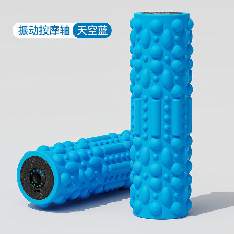 Electric foam roller, professional muscle relaxation vibrating calf massager, roller for sports fitness stretching yoga cylinder