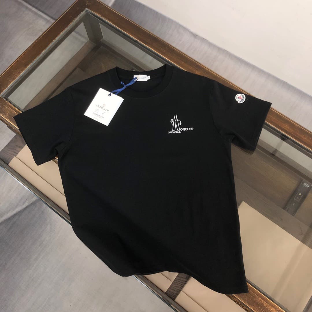 25 cross-border new style masked men's short-sleeved round neck embroidered T-shirts loose and versatile men's bottoming shirts factory direct sales