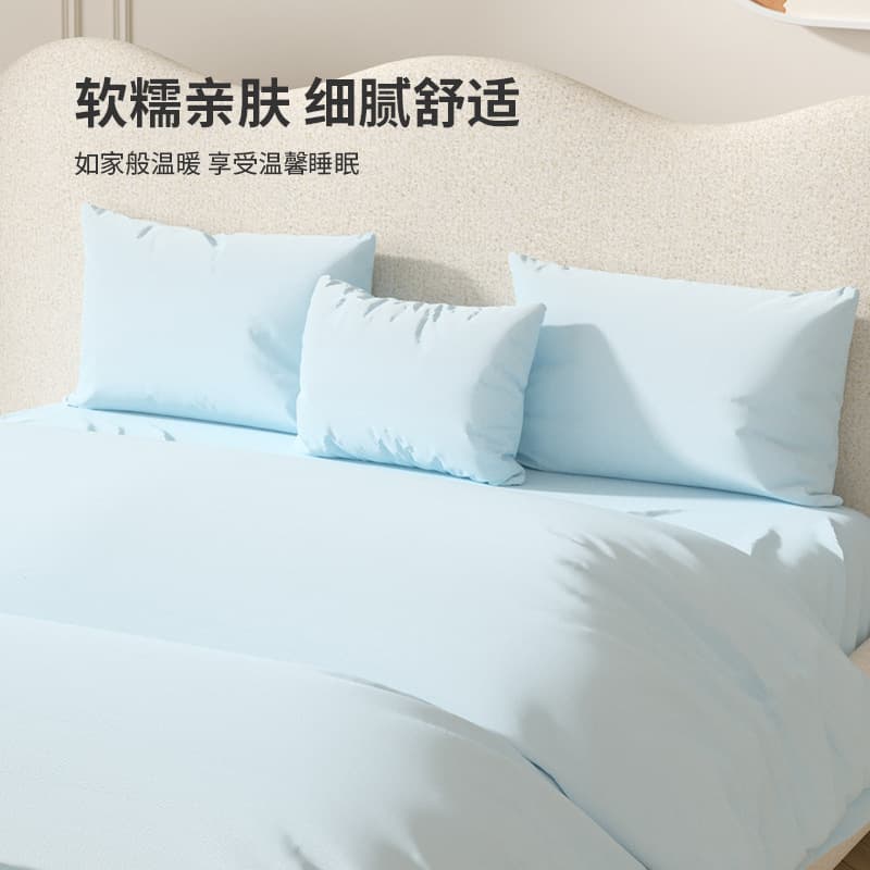 Disposable Sheets, Duvet Covers, Pillowcases, Fitted Sheets Double Four-Piece Set for Travel Hotel Anti-Dirt Sterilized Wash-Free Bedding