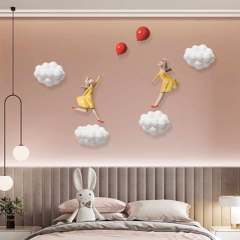 Baby's first birthday decoration girl little princess Korean digital balloon home happy background wall kt board ornaments