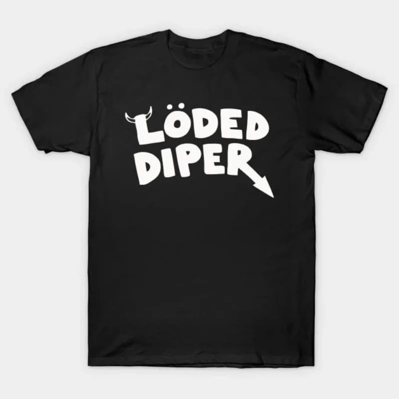 Funny Clothes LODED DIPER DIARY OF A WIMP Printed T-shirt