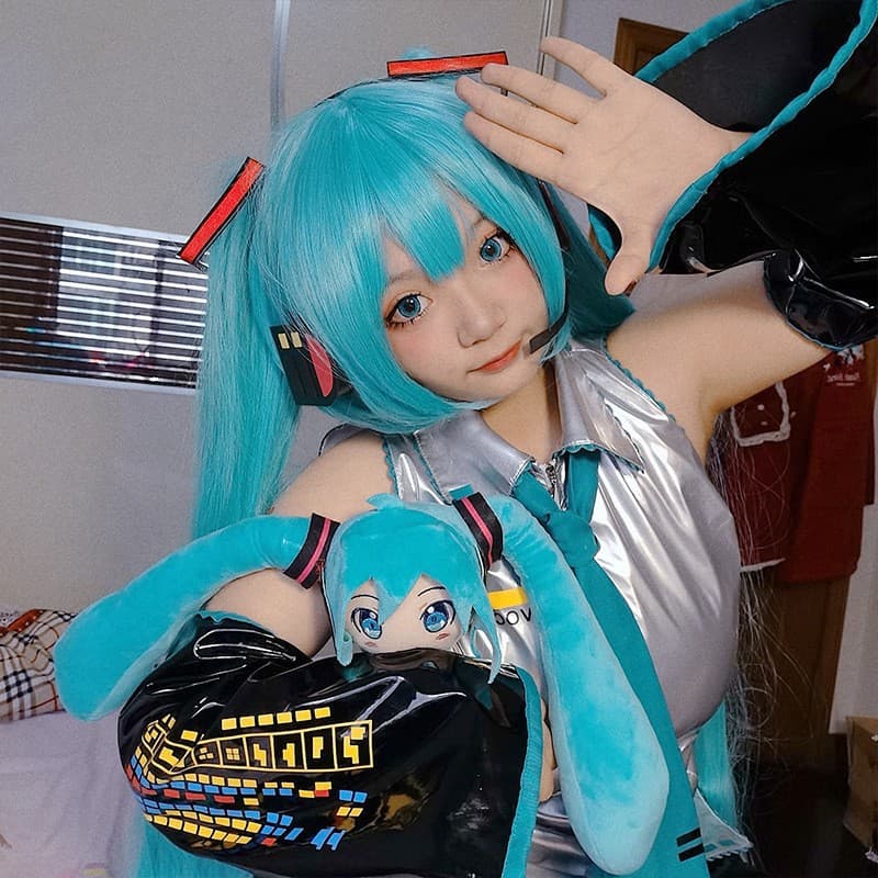Anime wig, cosplay hair, Hatsune Miku hair, Plum Blossom Senbonzakura, anime tiger mouth clip, factory ready stock