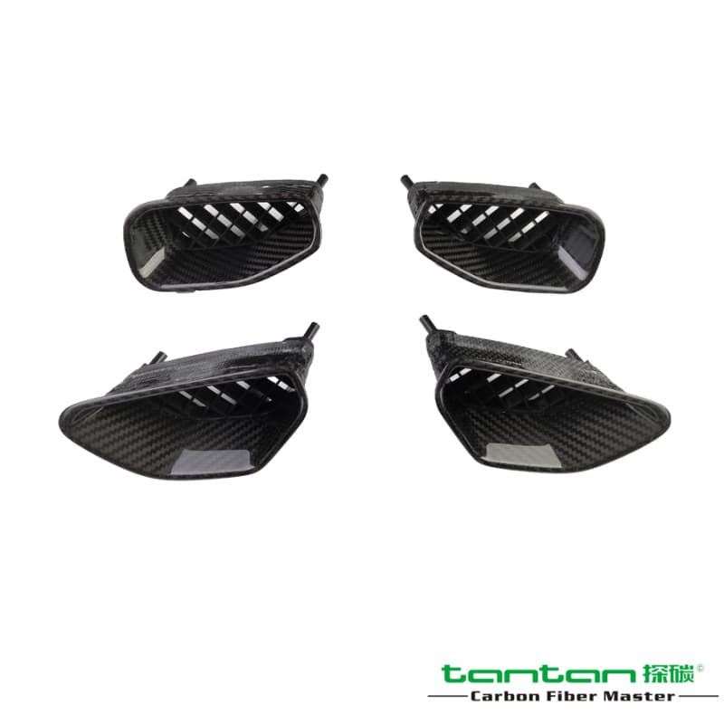 tantan Carbon Fiber Compatible with Chevrolet Corvette C6 Dry Carbon Left and Right Air Vent Interior Car Modification