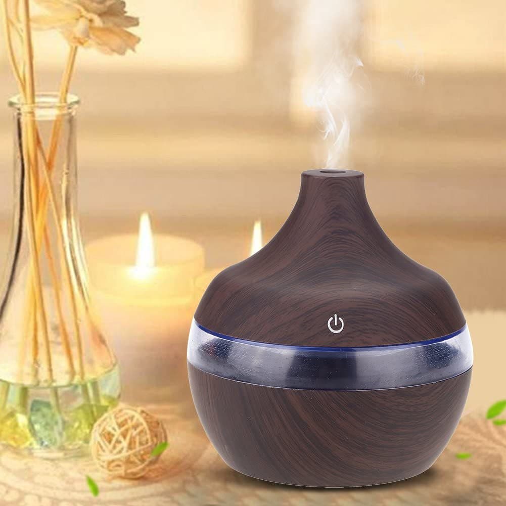 Wholesale Hot Selling Wood Grain Ultrasonic Humidifier Diffuser Mini Desktop Office Portable Large Mist Humidifier